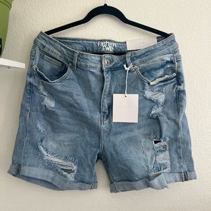 Size 22 plus size denim shorts